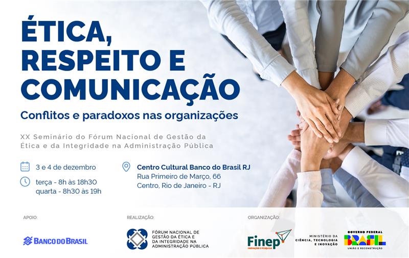 XX Seminário do Fórum Nacional de Gestão da Ética e da Integridade na Administração Pública